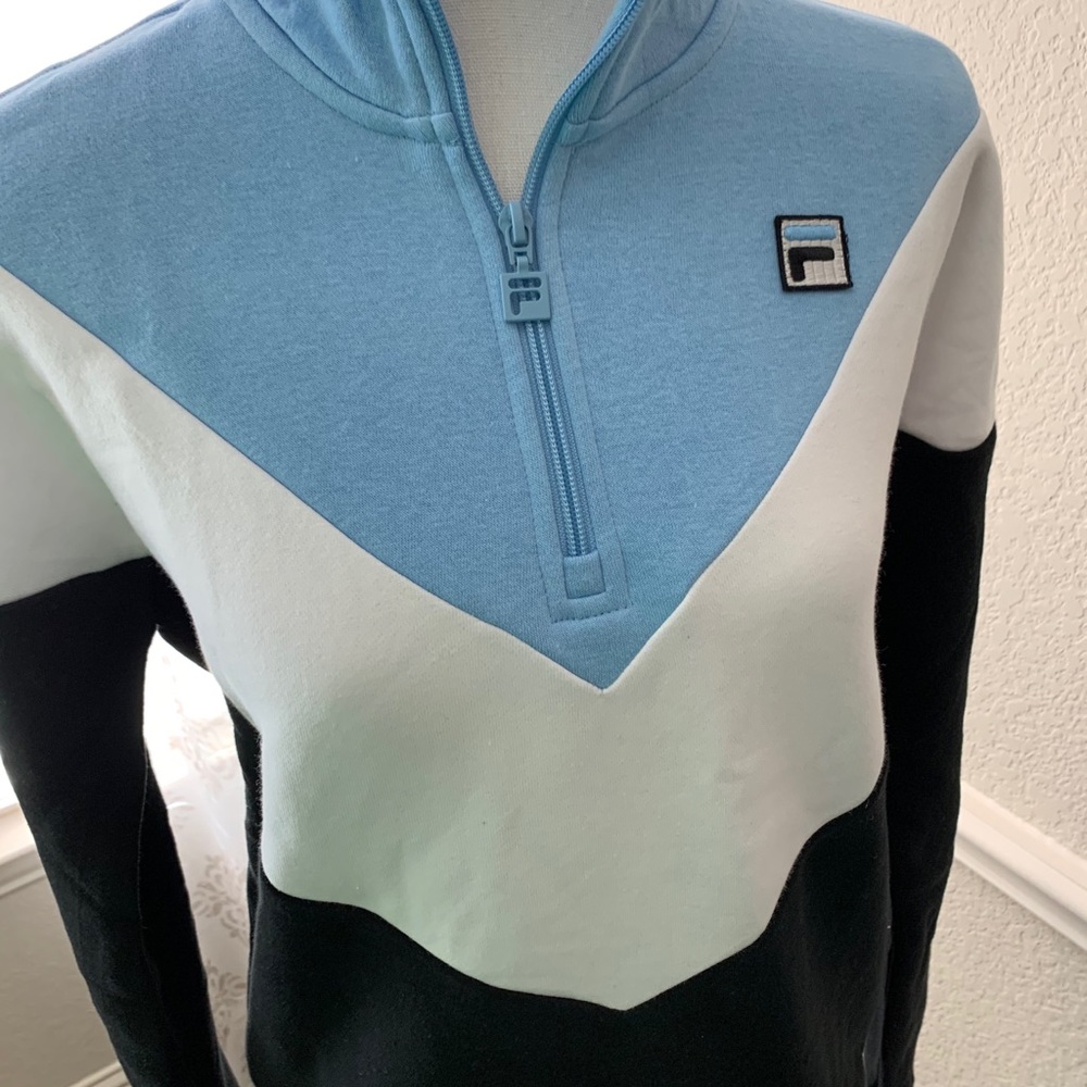 New! Fila 1/4 zip sweatshirt pullover